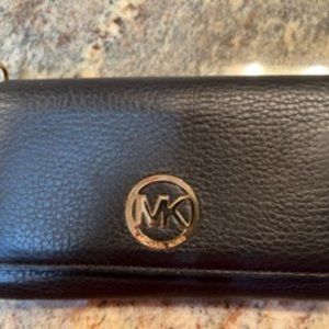 Michale Kors Black Leather Wallet